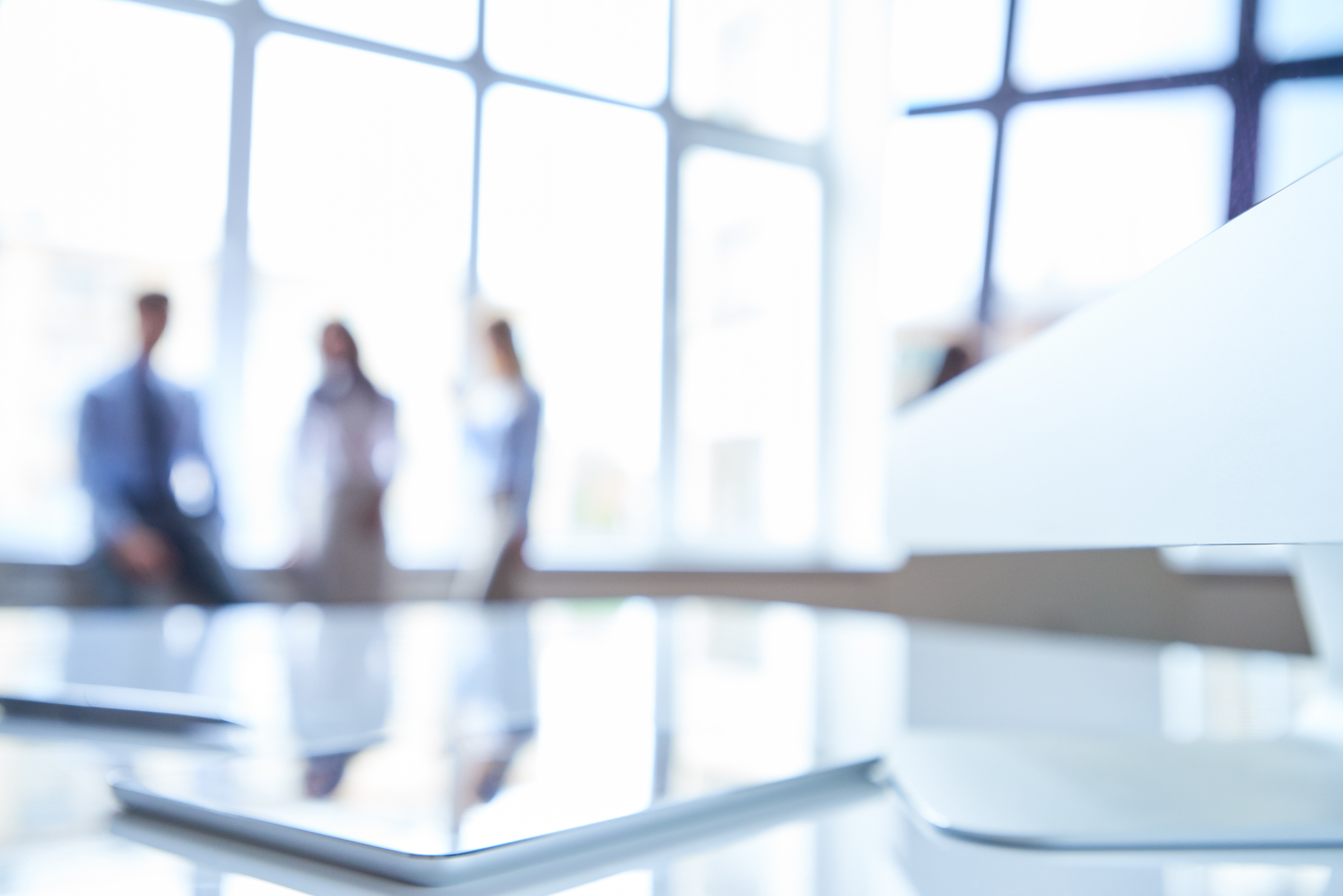 Blurred workplace